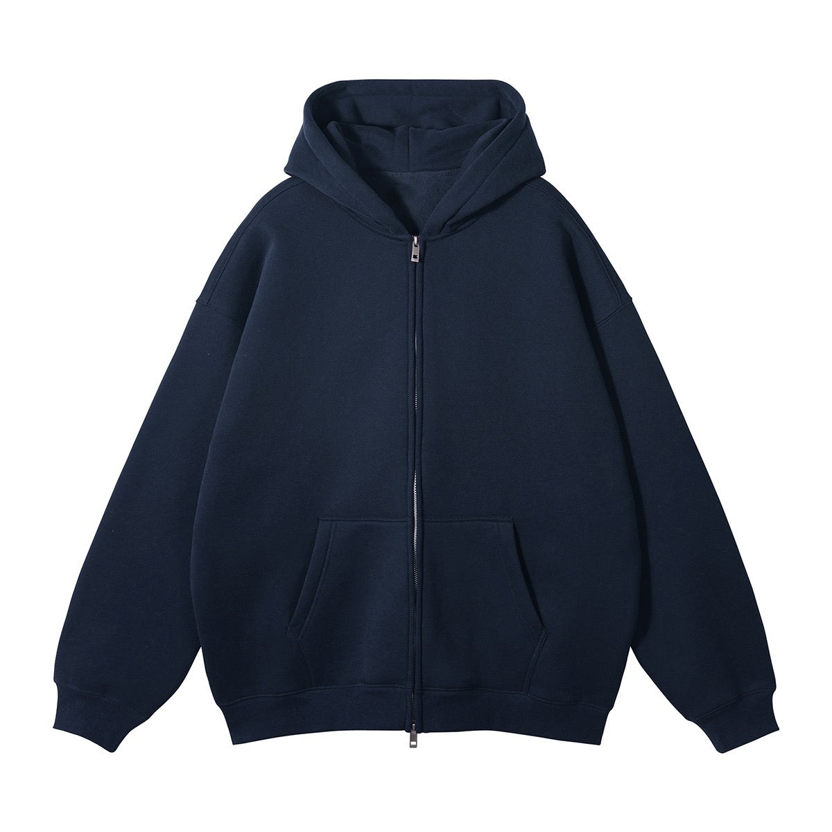 BLANQ 01 Zipper Hoodie - Blue